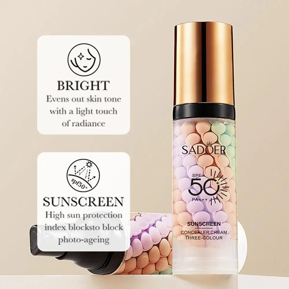 SPF 50+ Makeup Primer & Moisturizing Cream - Pore-Minimizing, Skin Tone Correcting, Brightening, and Refreshing Facial Base.