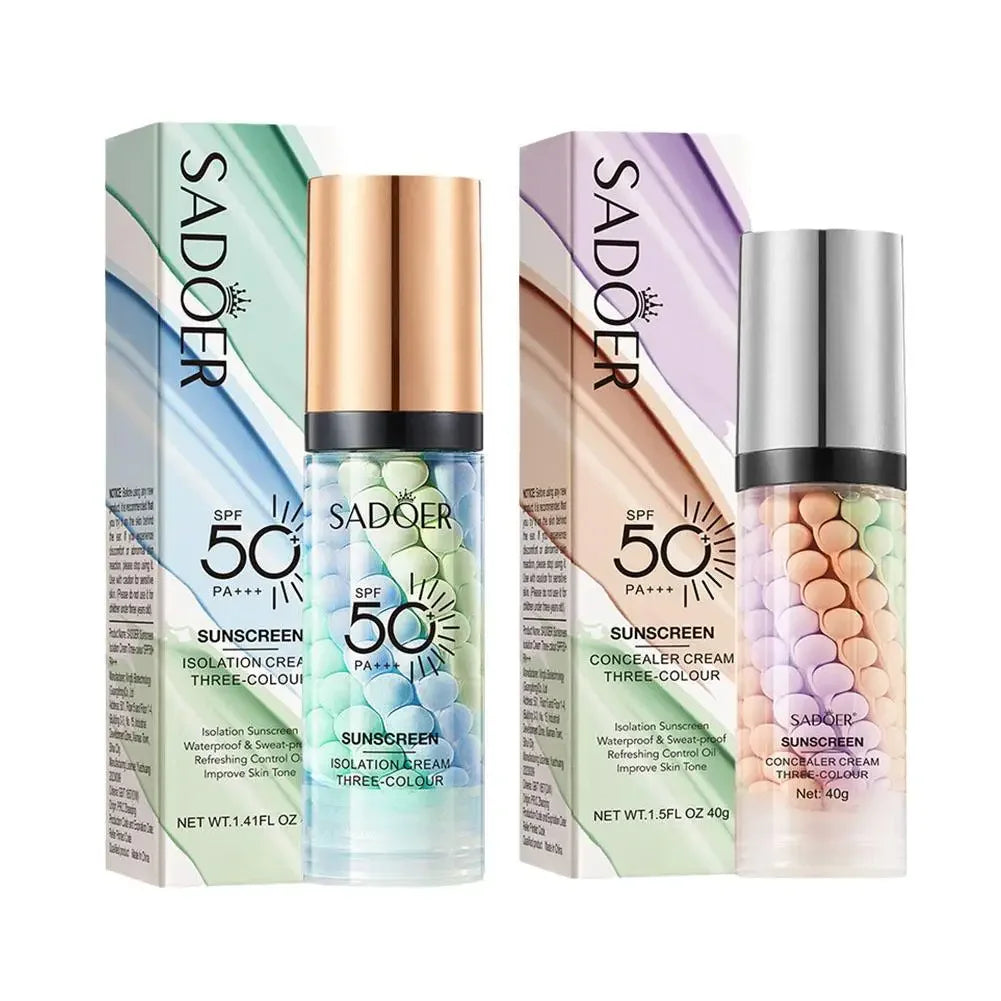 SPF 50+ Makeup Primer & Moisturizing Cream - Pore-Minimizing, Skin Tone Correcting, Brightening, and Refreshing Facial Base.