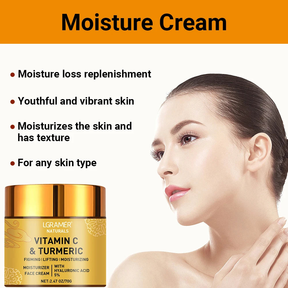 Turmeric Vitamin C Retinol Whitening & Moisturizing Face Cream 70g