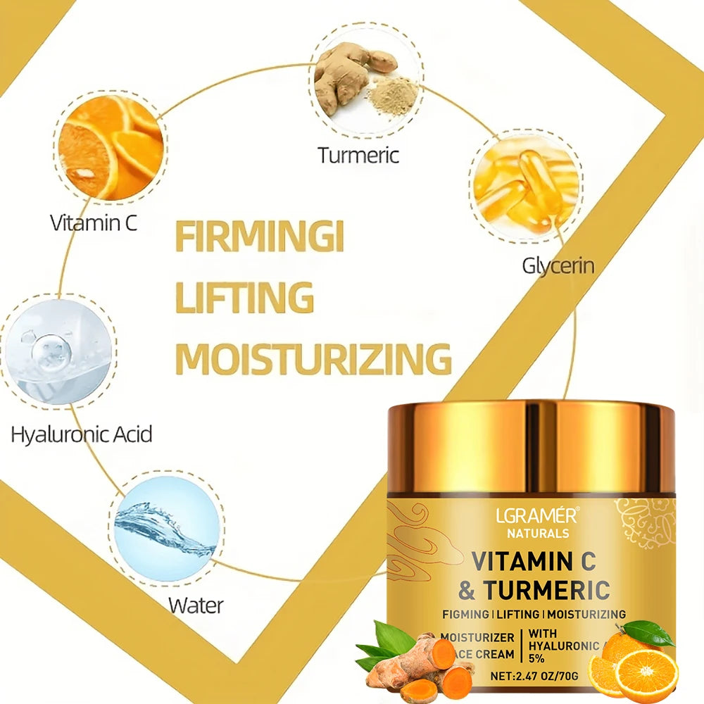 Turmeric Vitamin C Retinol Whitening & Moisturizing Face Cream 70g