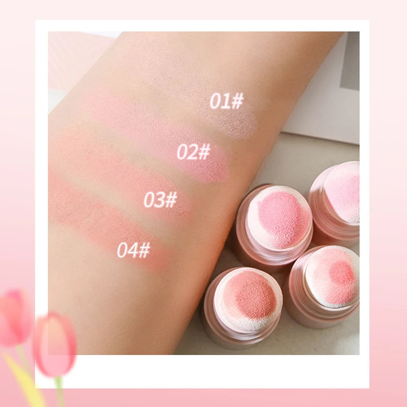 Soft Fog Blush Stick - Energetic & Bouncy, Korean-Style Dual-Use for Lips and Cheeks, Brightening Natural Color for a Vitality Look.