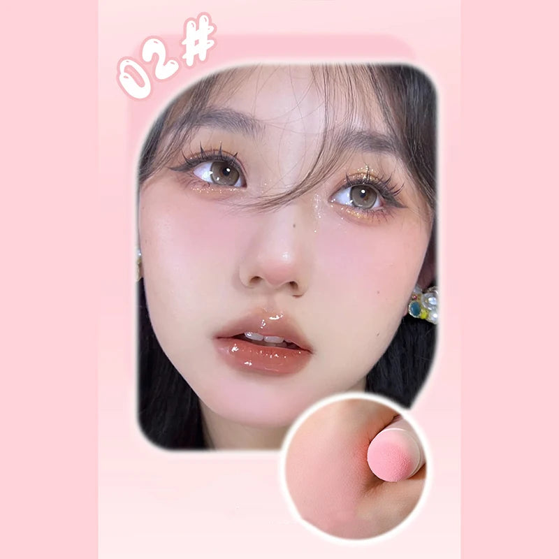 Soft Fog Blush Stick - Energetic & Bouncy, Korean-Style Dual-Use for Lips and Cheeks, Brightening Natural Color for a Vitality Look.